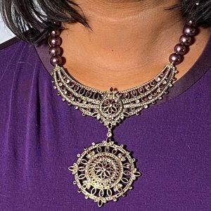 Swarovski Crystal Necklace and Brooch